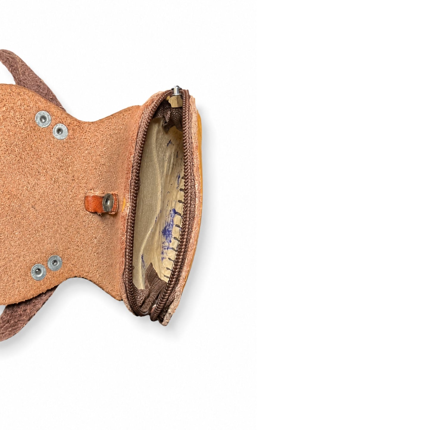 Coin Pouch for Kids – Brown Genuine Leather Handmade Puppy Design – Small