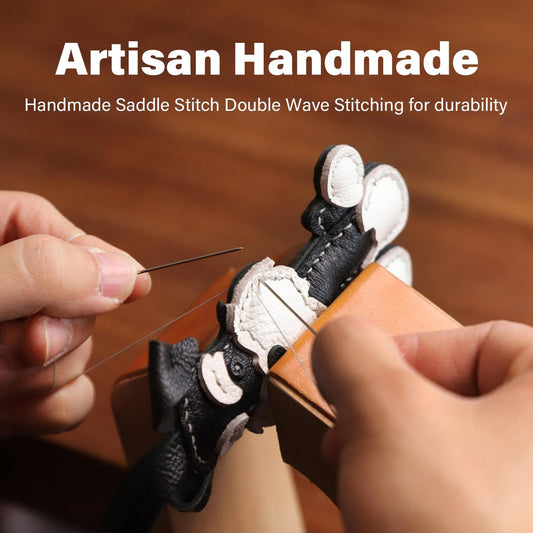 Leather Schnauzer Charm Handmade Dog Keychain Leather Handbag Purse Pendant Car Hanging Pet Lovers Birthday Gift For Her