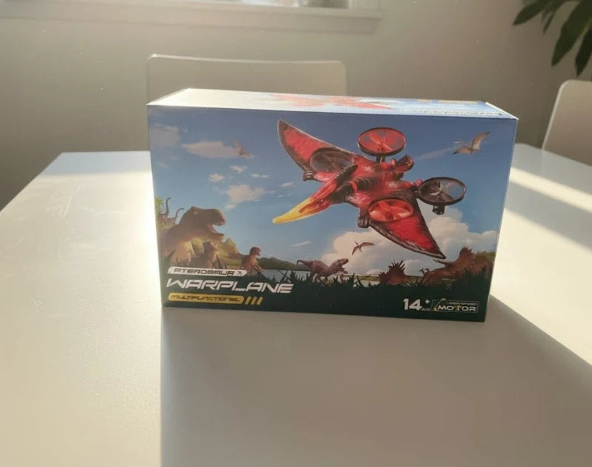 Pterosaur Warplane – طائرة الديناصور الطائرة | High-Speed RC Flying Dino Drone with LED Lights (14+)