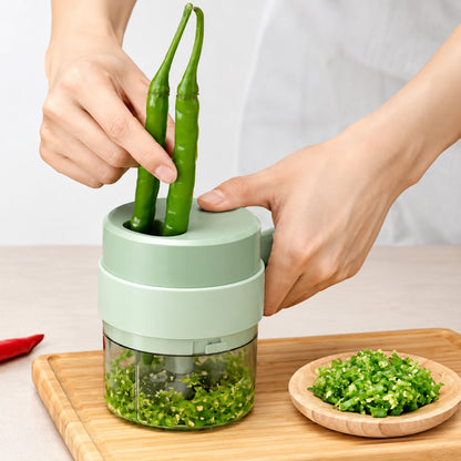 Wireless Mini Electric Food Chopper – فرامة طعام كهربائية لاسلكية | USB Rechargeable Chopper, Blender & Puree Maker