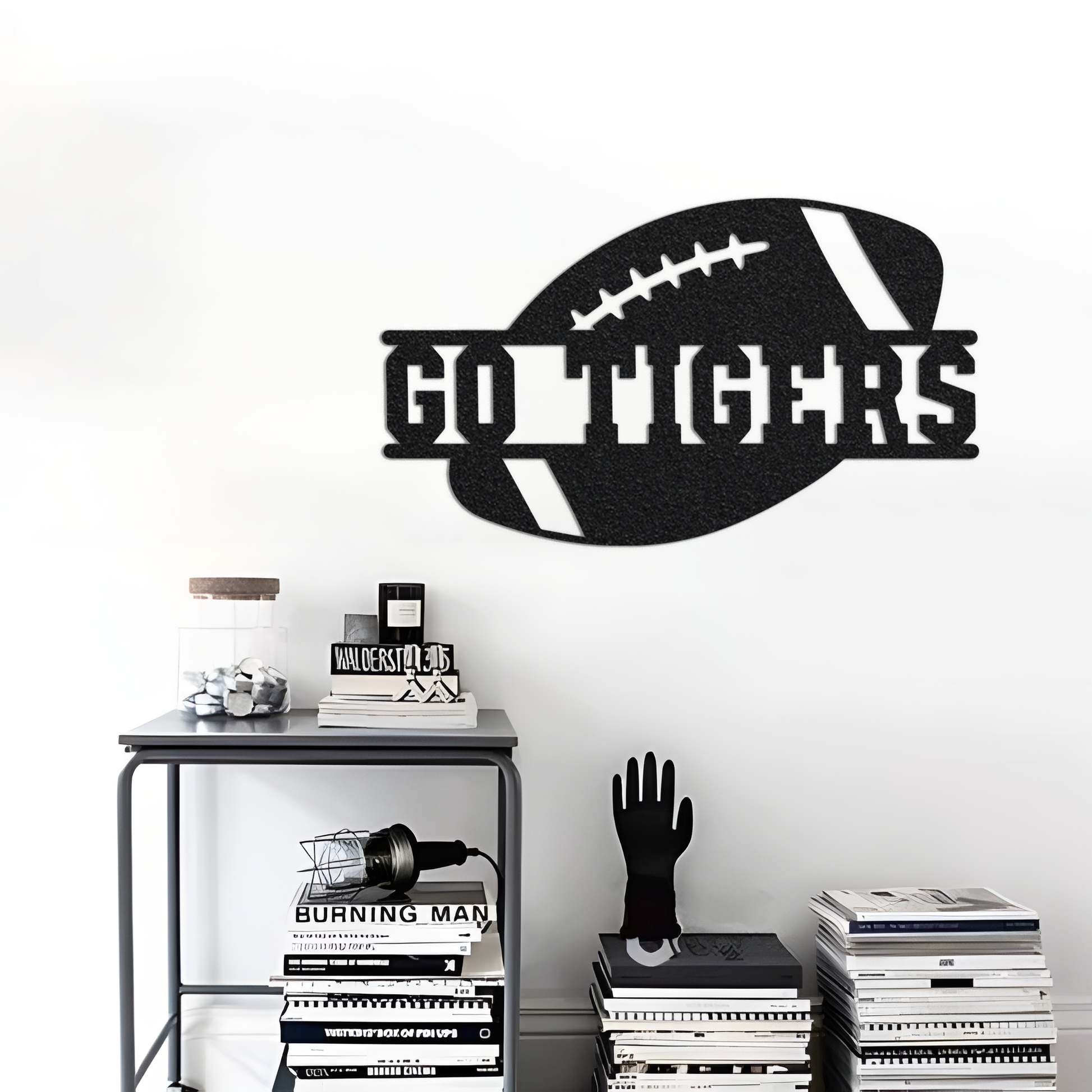 Personalized Football Metal Garden Flag, Football Garden Flag, Custom Football, Football Sign, School Spirit Garden Flag, Football Player