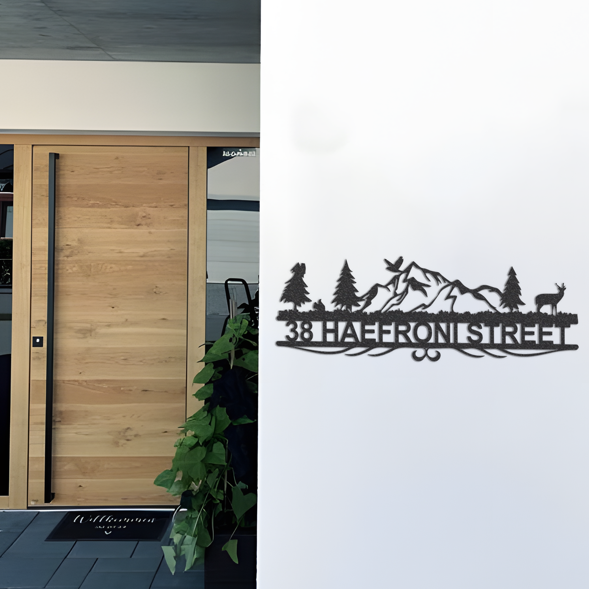 Metal house numbers, address plaque, Personalized Gifts, housewarming gifts, Custom metal address sign, Wall Art, Home decor,LED Light Sign