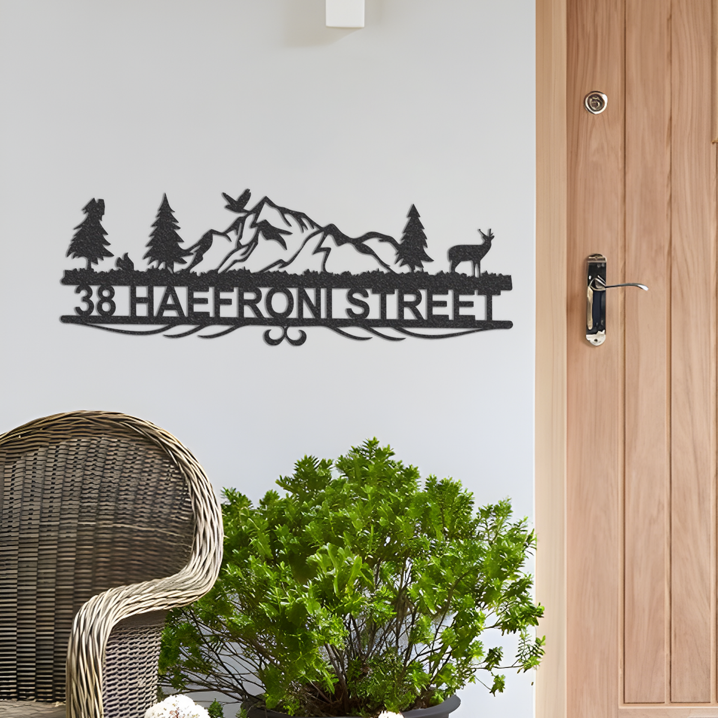 Metal house numbers, address plaque, Personalized Gifts, housewarming gifts, Custom metal address sign, Wall Art, Home decor,LED Light Sign