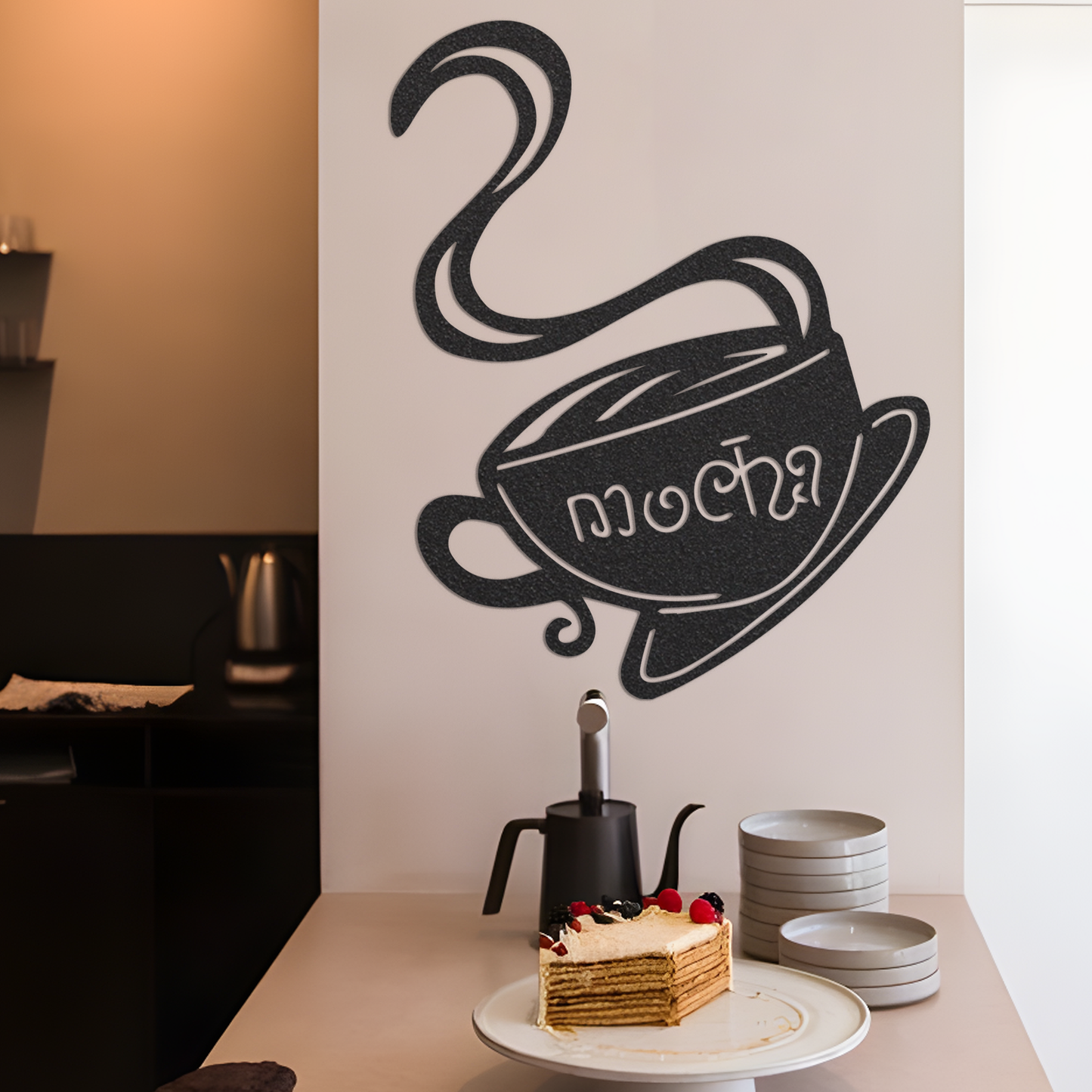 Mocha Mug,Metal Wall Art,Metal Coffee Sign, Personalized Coffee Sign, Custom Coffee Sign, Coffee Lover Gift, Personalized Kitchen Sign,Decor