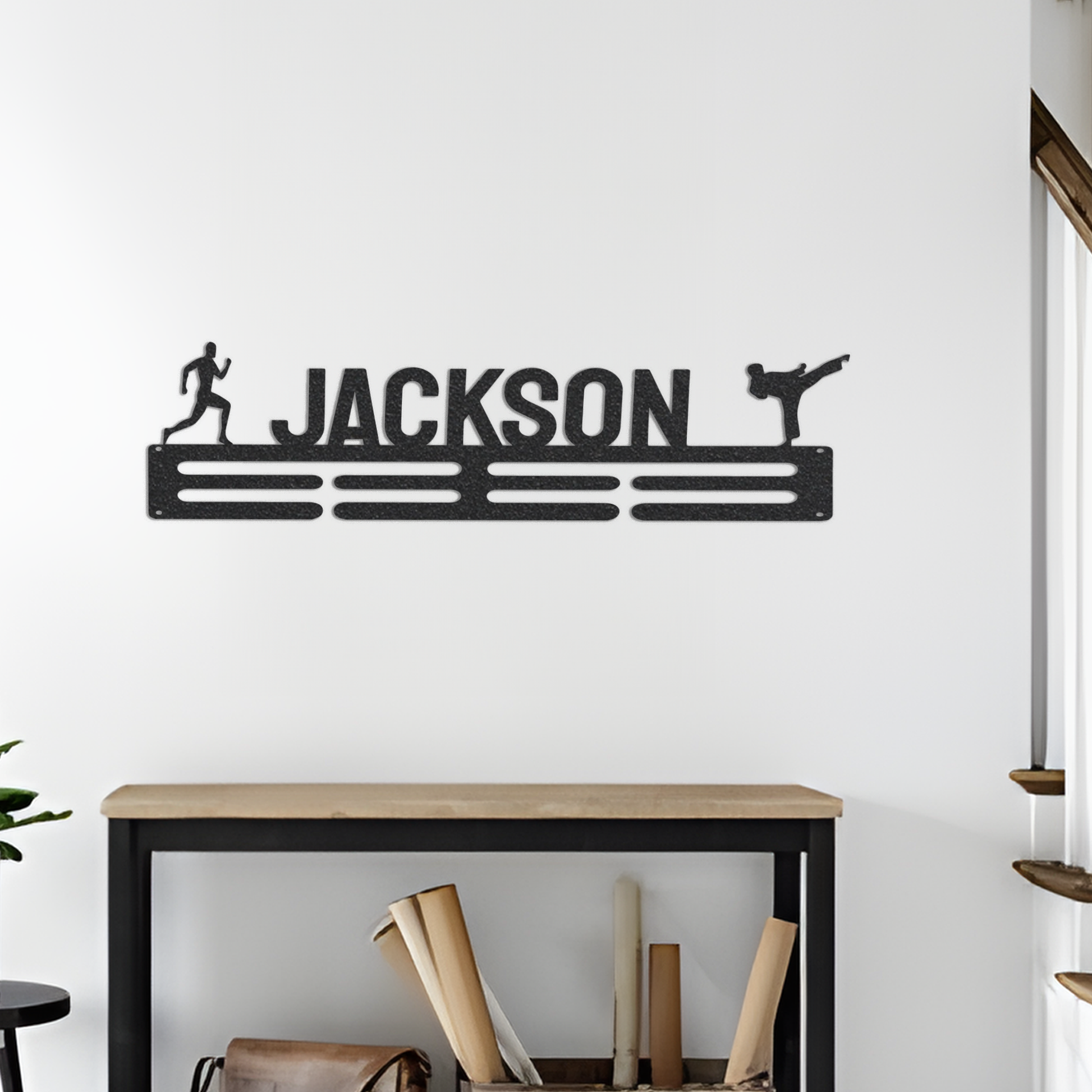 Medal hangers/for displaying award ribbons/personalized athletic sports themed ribbon medal holder/wall of honor/ medal holder/ LED Sign