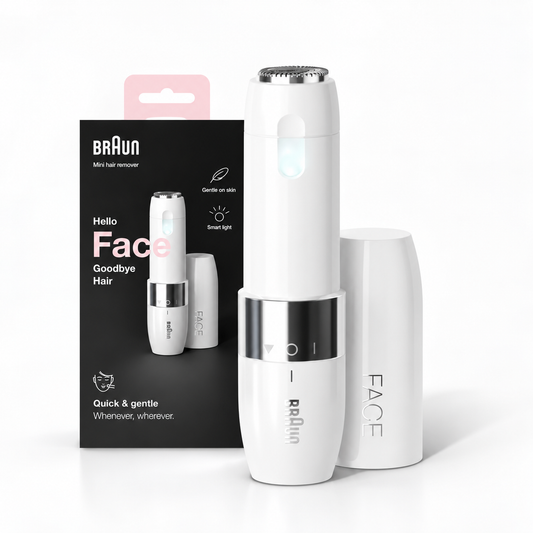 Braun Mini Hair Remover – جهاز إزالة شعر الوجه من براون | Compact FACE Series with Smart Light