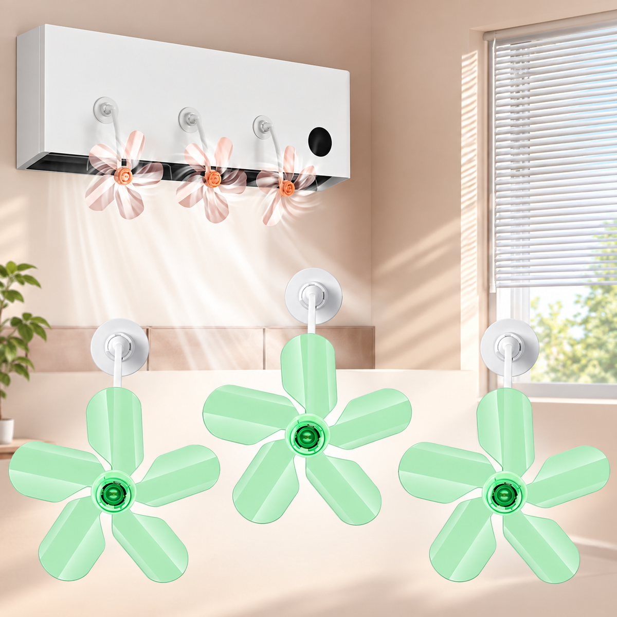 FENGJI Portable Clip-On Desk Fan – مروحة مكتبية بمشبك | 360° Quiet Cooling Fan, Model 790