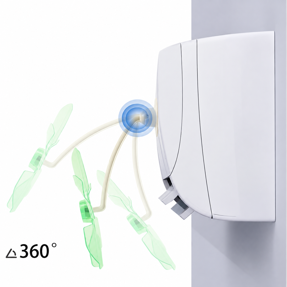 FENGJI Portable Clip-On Desk Fan – مروحة مكتبية بمشبك | 360° Quiet Cooling Fan, Model 790