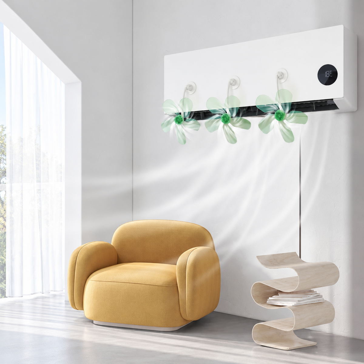 FENGJI Portable Clip-On Desk Fan – مروحة مكتبية بمشبك | 360° Quiet Cooling Fan, Model 790