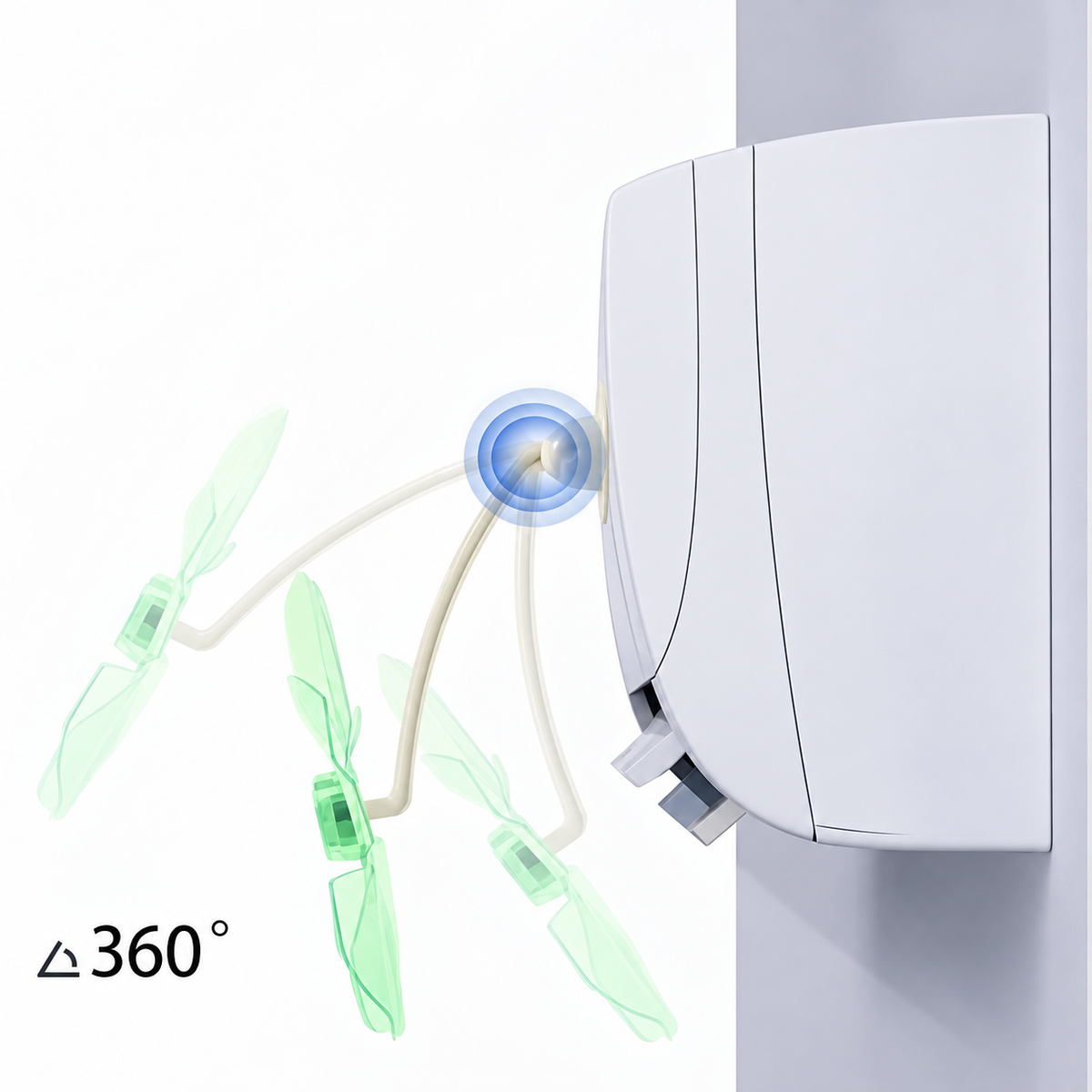 FENGJI Portable Clip-On Desk Fan – مروحة مكتبية بمشبك | 360° Quiet Cooling Fan, Model 790