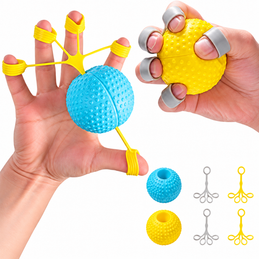 Multifunctional Rehabilitation Ball – كرة تأهيل اليد متعددة الوظائف | 2-in-1 Hand Therapy & Grip Exerciser