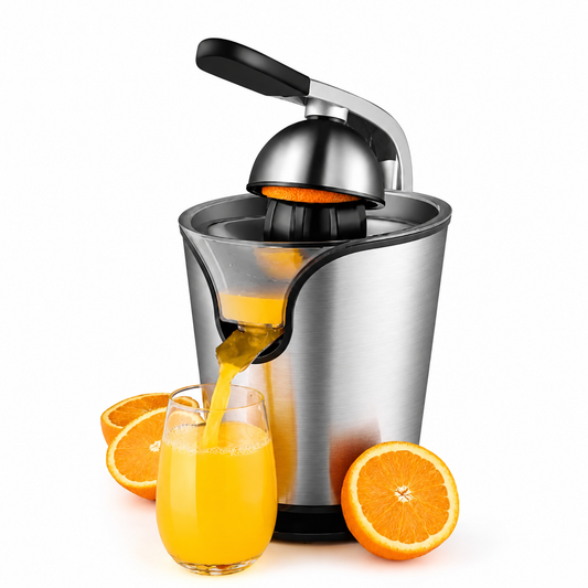 Nikai Juicer 100W – عصارة نيكاي ستانلس ستيل | Stainless Steel Citrus Juicer with 2-Year Warranty