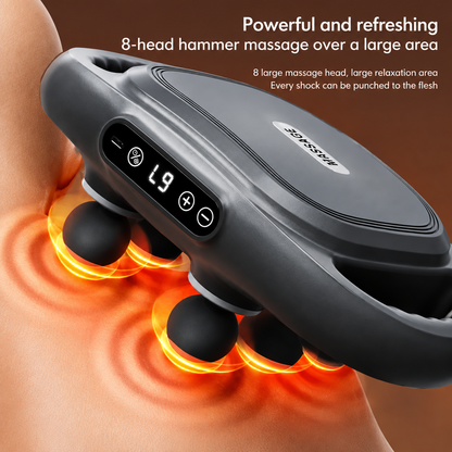 8D Massage Gun WNK-569 – مسدس تدليك العضلات 8D | Deep Tissue Percussion Massager with 8 Heads
