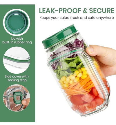Portable Salad Container Jar