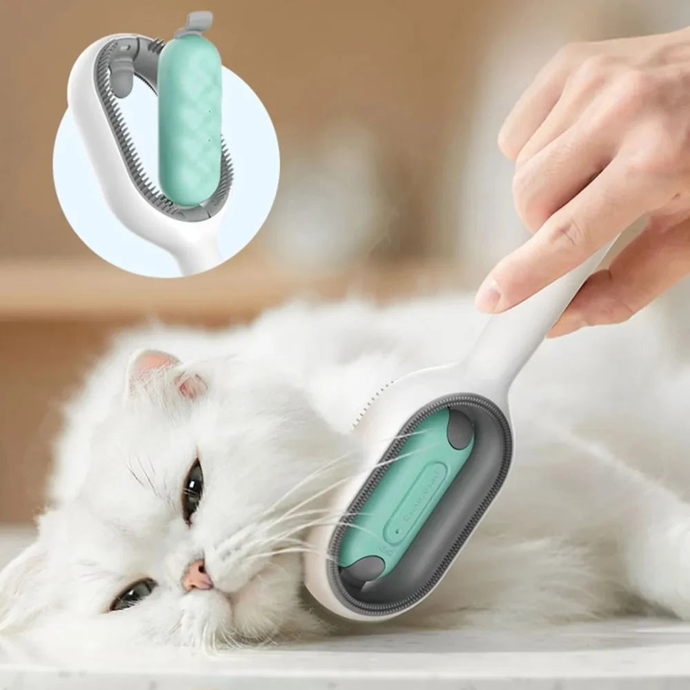 Cat Brush Pet Grooming Comb With Water Tank