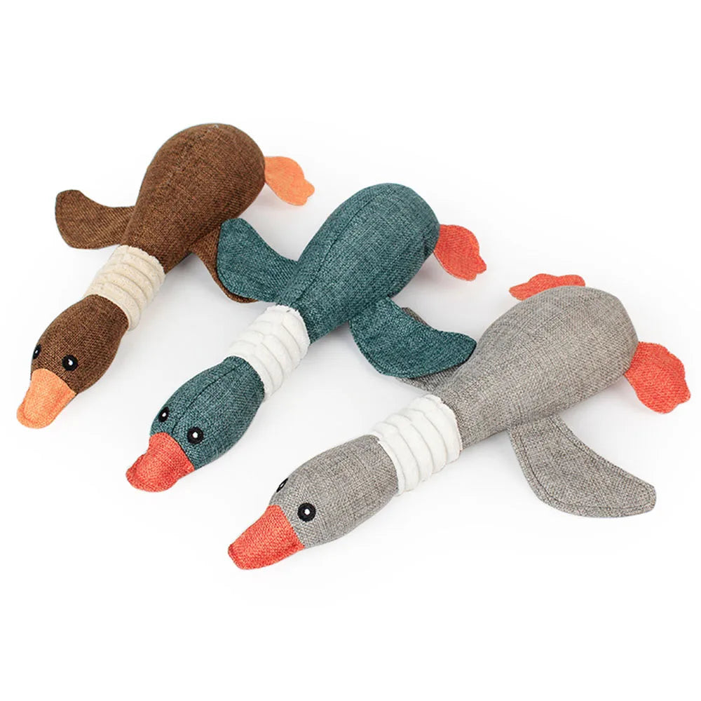 Pet Mallard Duck Dog Toy for Aggressive Chewers Dog