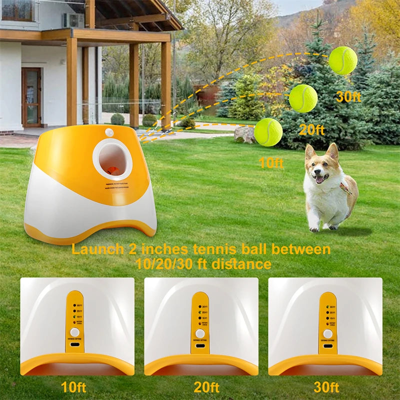 Dog Tennis Launcher Automatic Pet Dogs Chase Toy