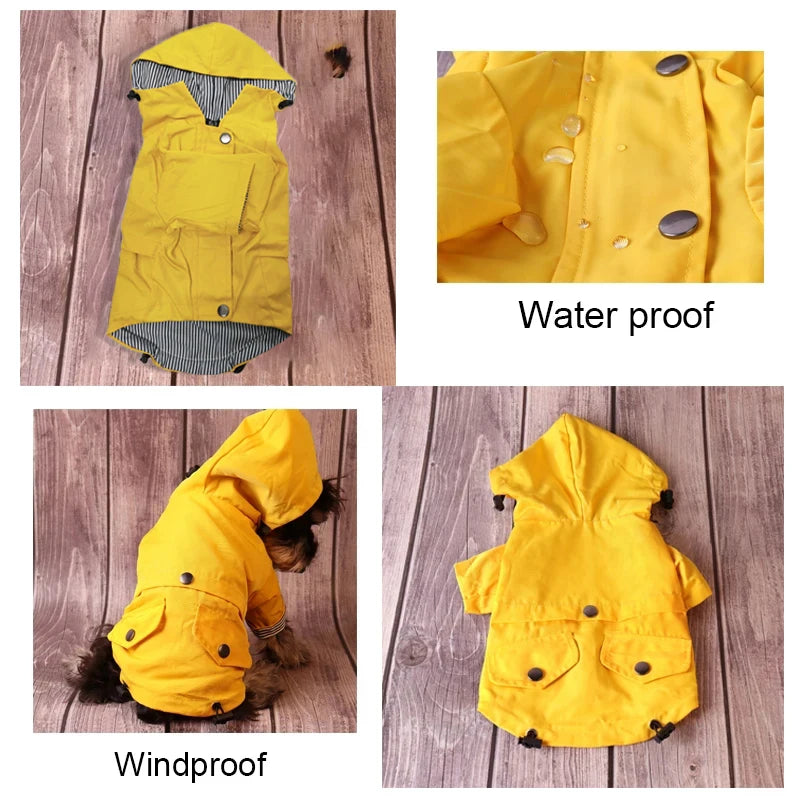 Large Dog Clothes Waterproof Dog Raincoat