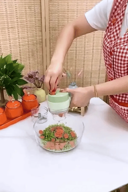 Wireless Mini Electric Food Chopper – فرامة طعام كهربائية لاسلكية | USB Rechargeable Chopper, Blender & Puree Maker