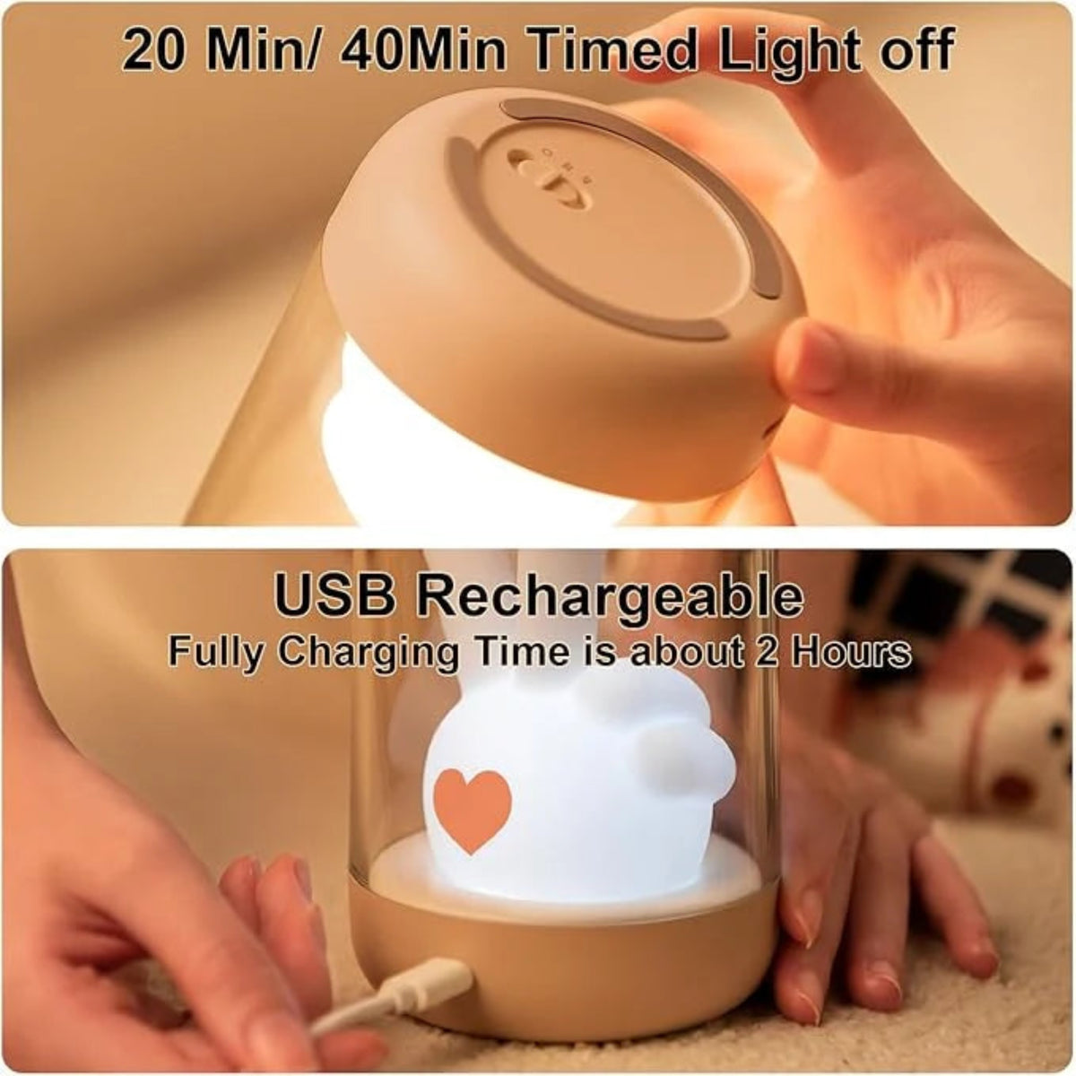 Cute Ambient Mosquito Lamp – مصباح طارد للبعوض قابل للشحن | 1500mAh Rechargeable Mosquito Repellent Light