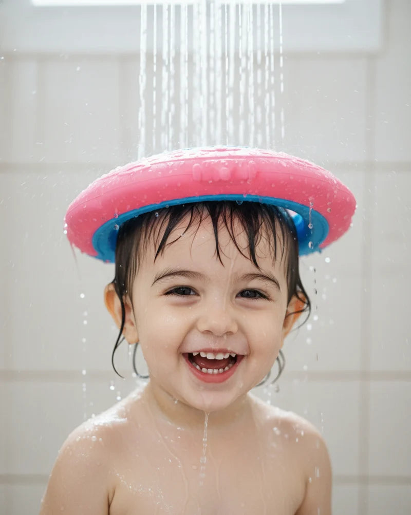 Kidilo Baby Shower Cap – قبعة استحمام آمنة للأطفال | Tear-Free Bath Protection Hat for Babies & Toddlers
