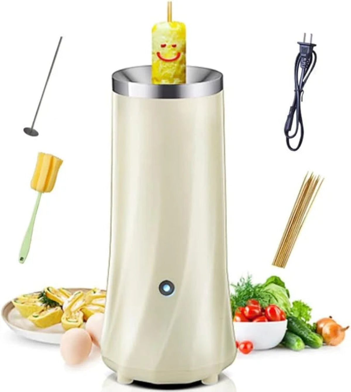 Egg Master Automatic Egg Roll Maker – جهاز صنع لفائف البيض التلقائي | Vertical Electric Egg Roll & Omelet Machine