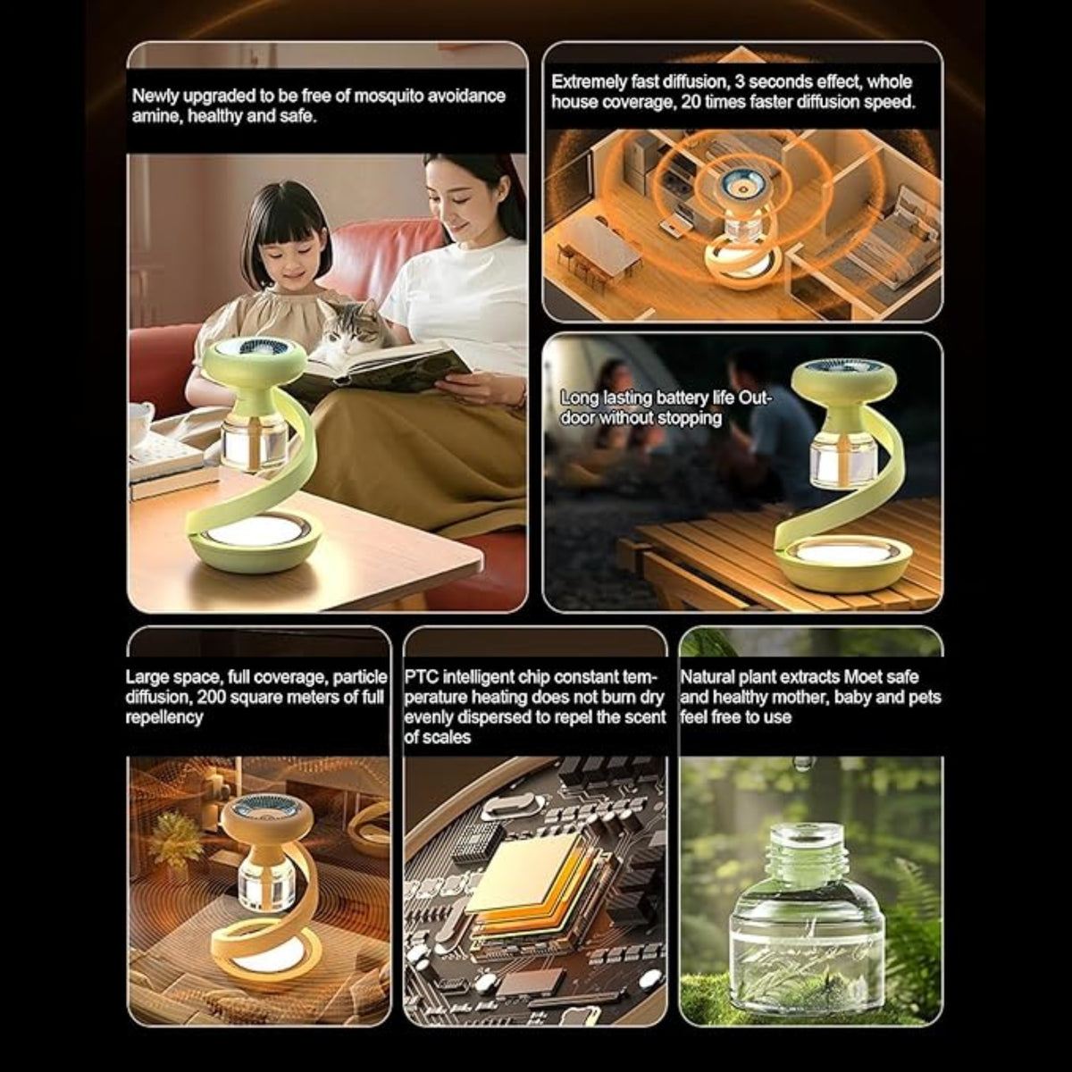 Electric Mosquito Repellent Vaporizer – جهاز طارد البعوض الكهربائي | Coil & Liquid Heater for Home & Outdoor Use