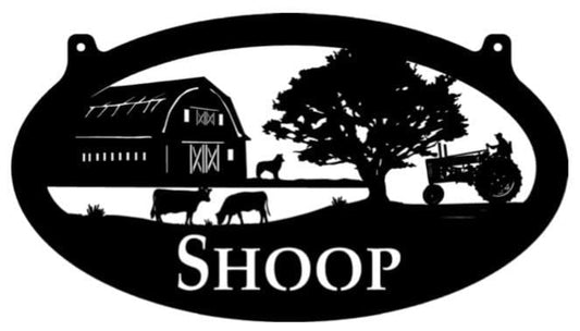 Metal FARM Sign, cows barn tractor sign, laser cut metal sign