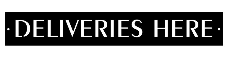 Metal Deliveries Here sign