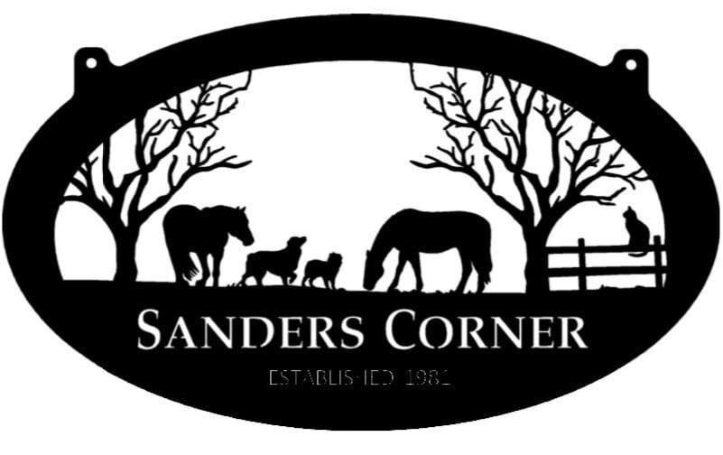 Large Personalized Metal Sign HORSES DOG Fence CAT