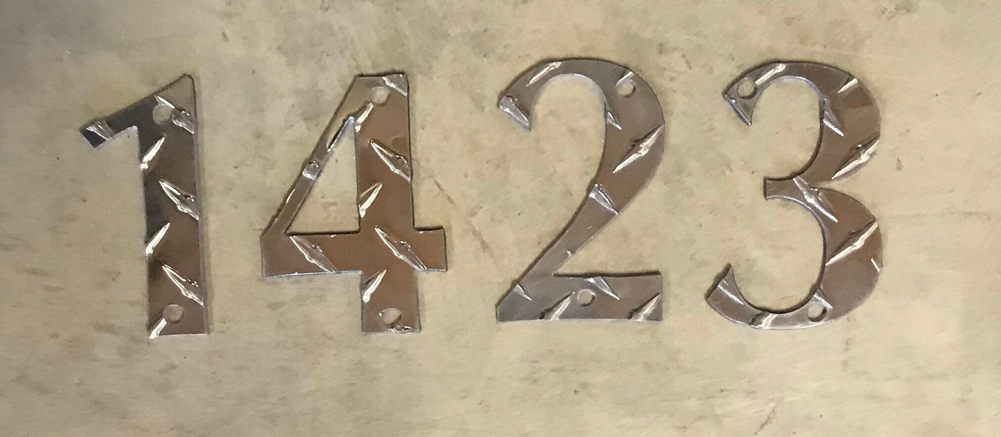 Metal HOUSE NUMBER 4inch, metal house number, stocking stuffer
