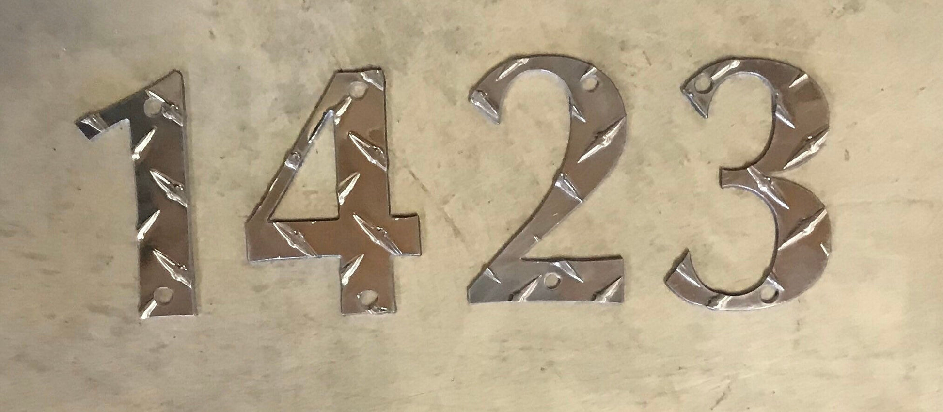 Metal HOUSE NUMBER 4inch, metal house number, stocking stuffer