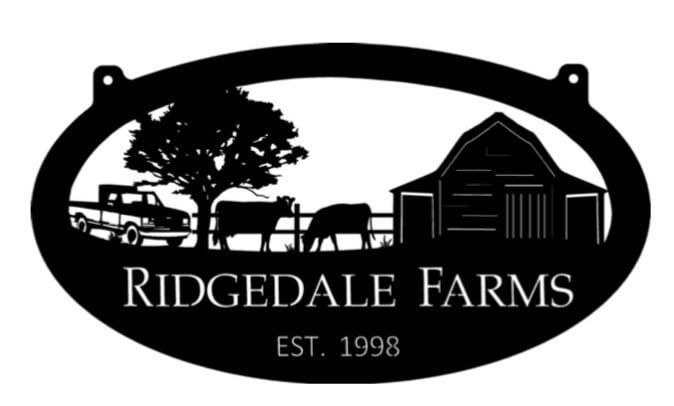 Metal FARM Sign with Fence COWS Feed Truck barn