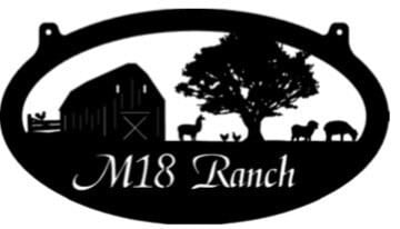 Metal FARM SIGN , llama goats metal sign,llama sheep sign, 3ft metal sign