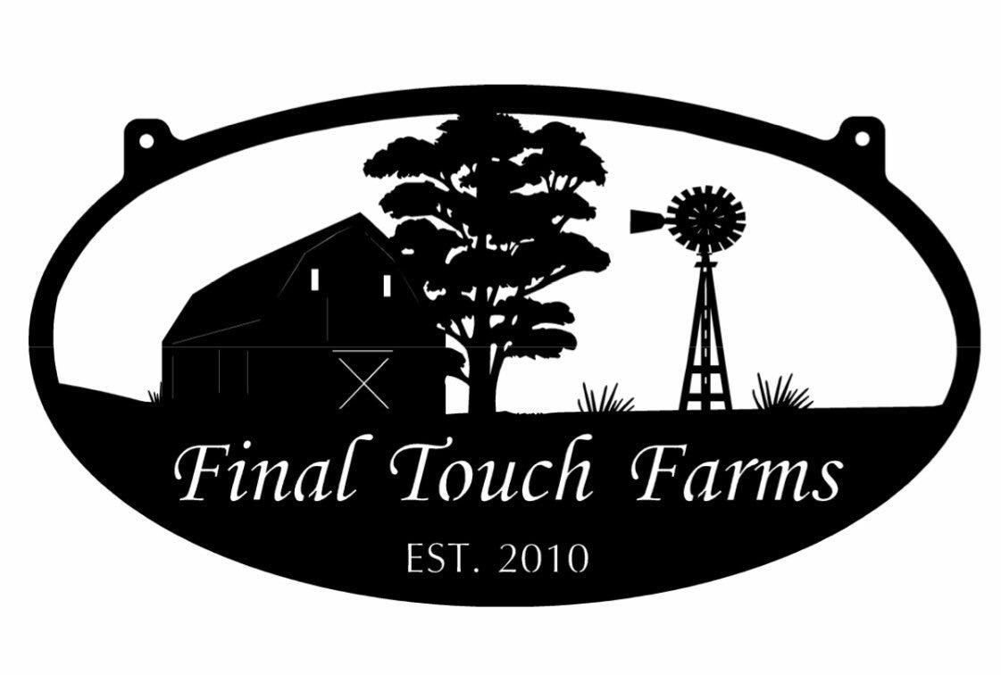 Windmill BARN SIGN in metal and powder coat finish
