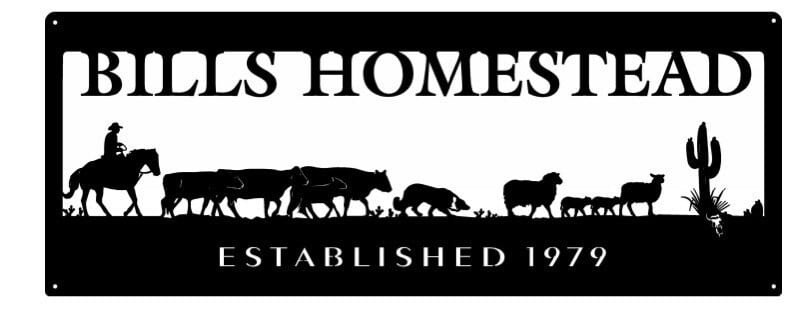 Custom metal Cattle or Sheep wall art or Metal Driveway topper