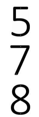 METAL LETTERS 6 inch or 8 inch or 10 inch or 12 inch