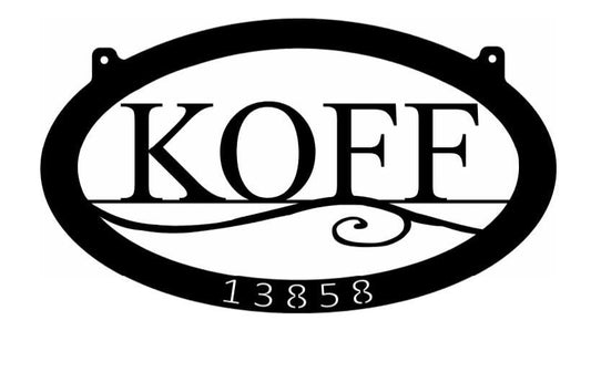 Large Personalized, metal sign with your name