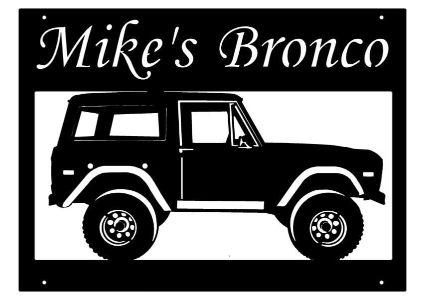 Metal FORD BRONCO sign