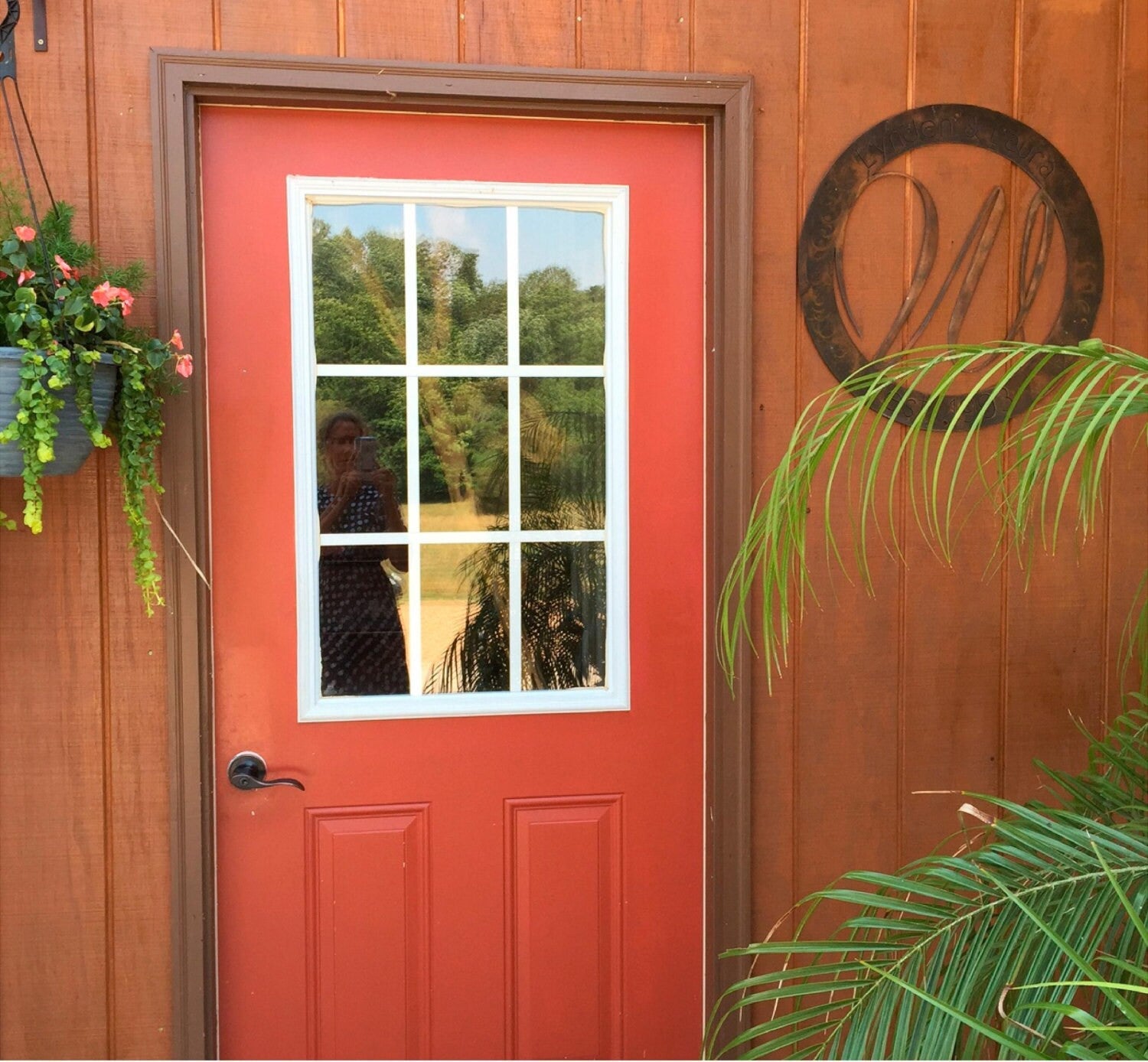 Metal MONOGRAM SIGN gorgeous front door accent