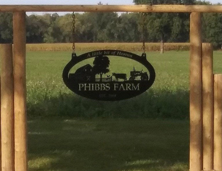 Metal FARM Sign ,barn , cow , tractor sign customized with your name