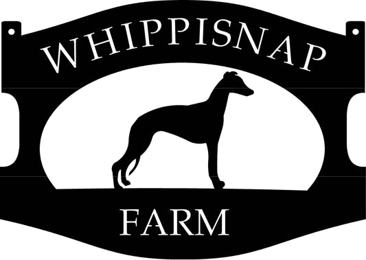 Metal DOG Sign personalized with your name or farm name