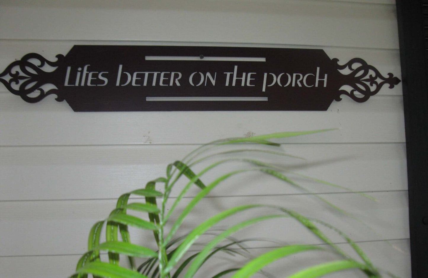 Metal sign, Lifes Better on the Porch