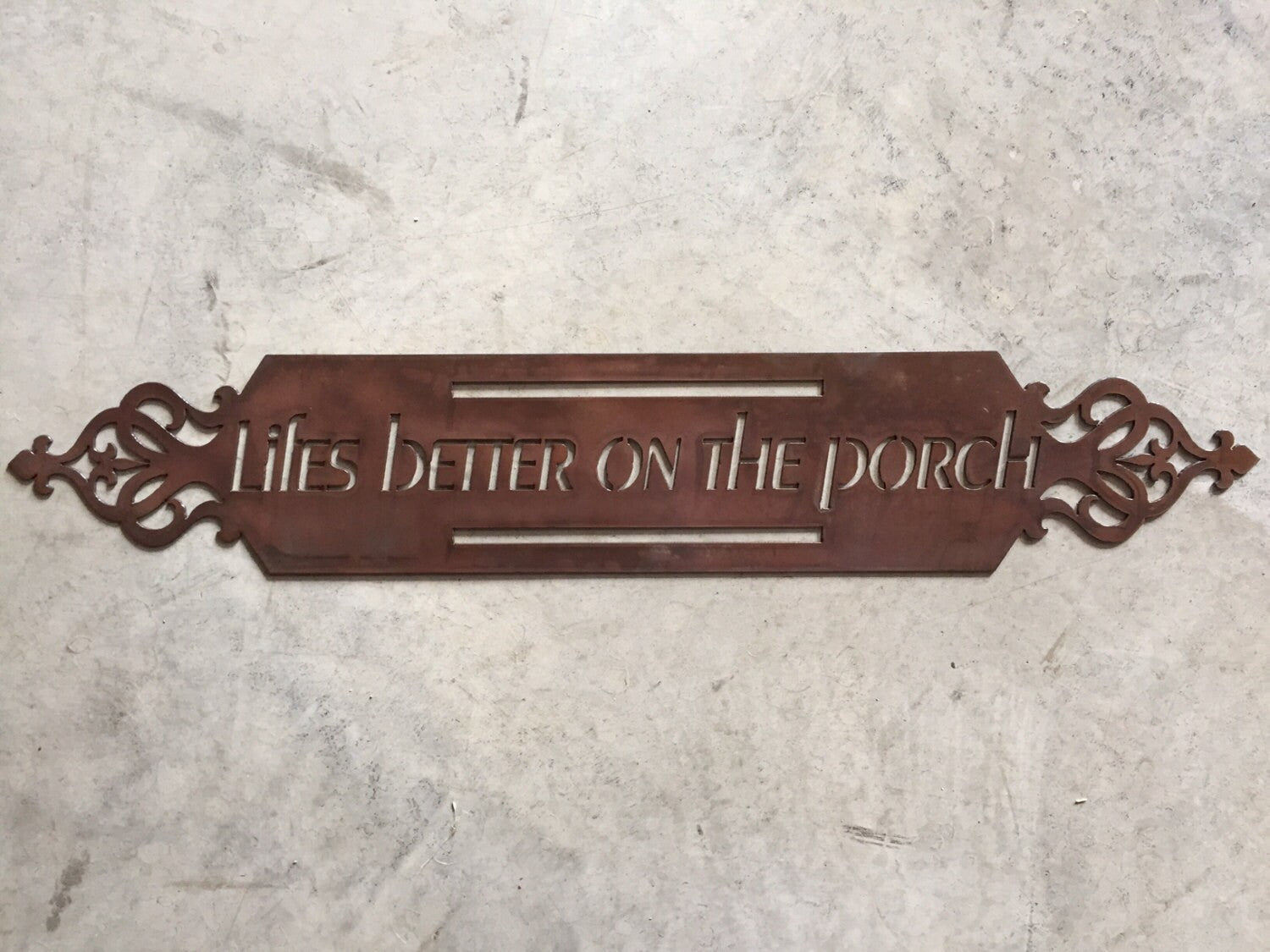 Metal sign, Lifes Better on the Porch