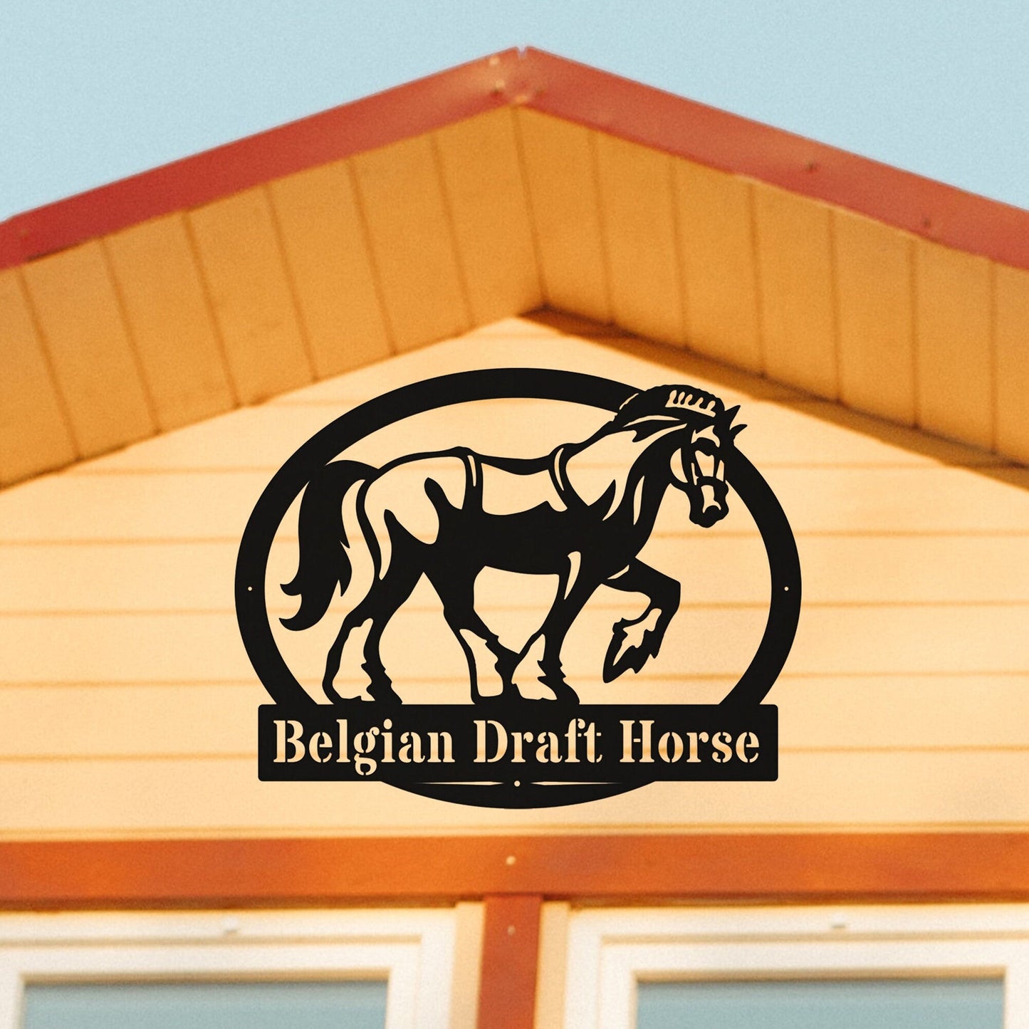 Custom Metal Horse Sign, Custom Farmhouse Sign, Horse Metal Wall Decor, Horse Owner Gift, Horse Metal Wall Decor