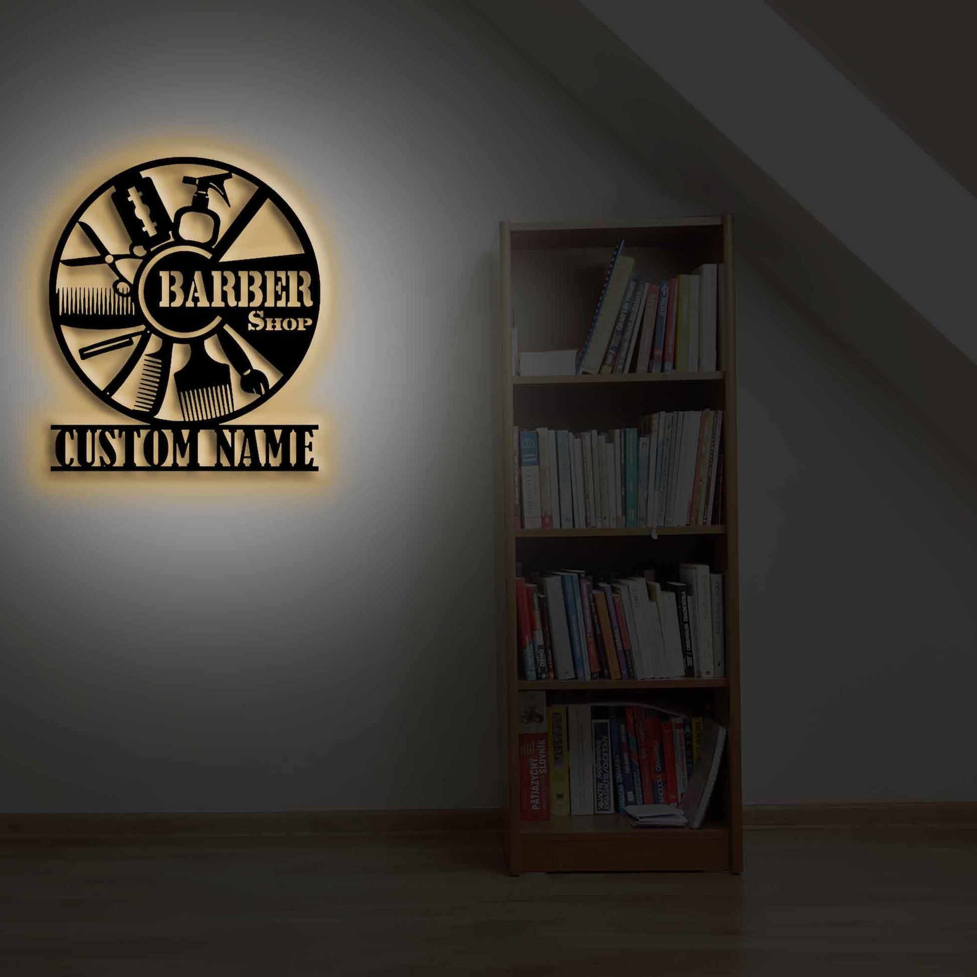 Personalized Barber Shop Metal Sign, Personalized Hair Dresser Metal Sign, Barber Shop Metal Wall Decor, Hair Stylist Gift