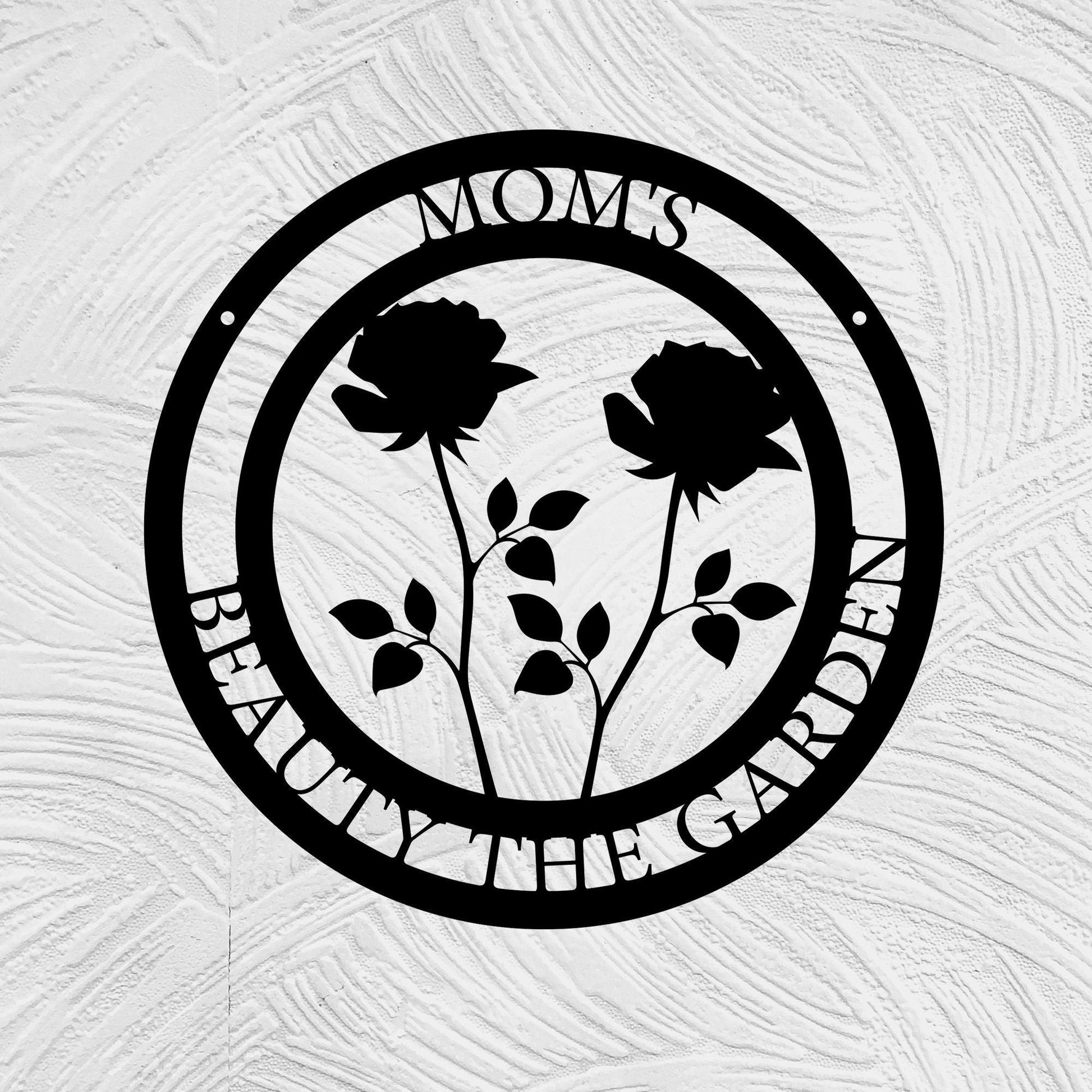 Personalized Flower Garden Signs, Custom Yard Signs, Outdoor Garden Decorations, Garden Signs, Metal Wall Hanging Signs, Housewarming Gifts