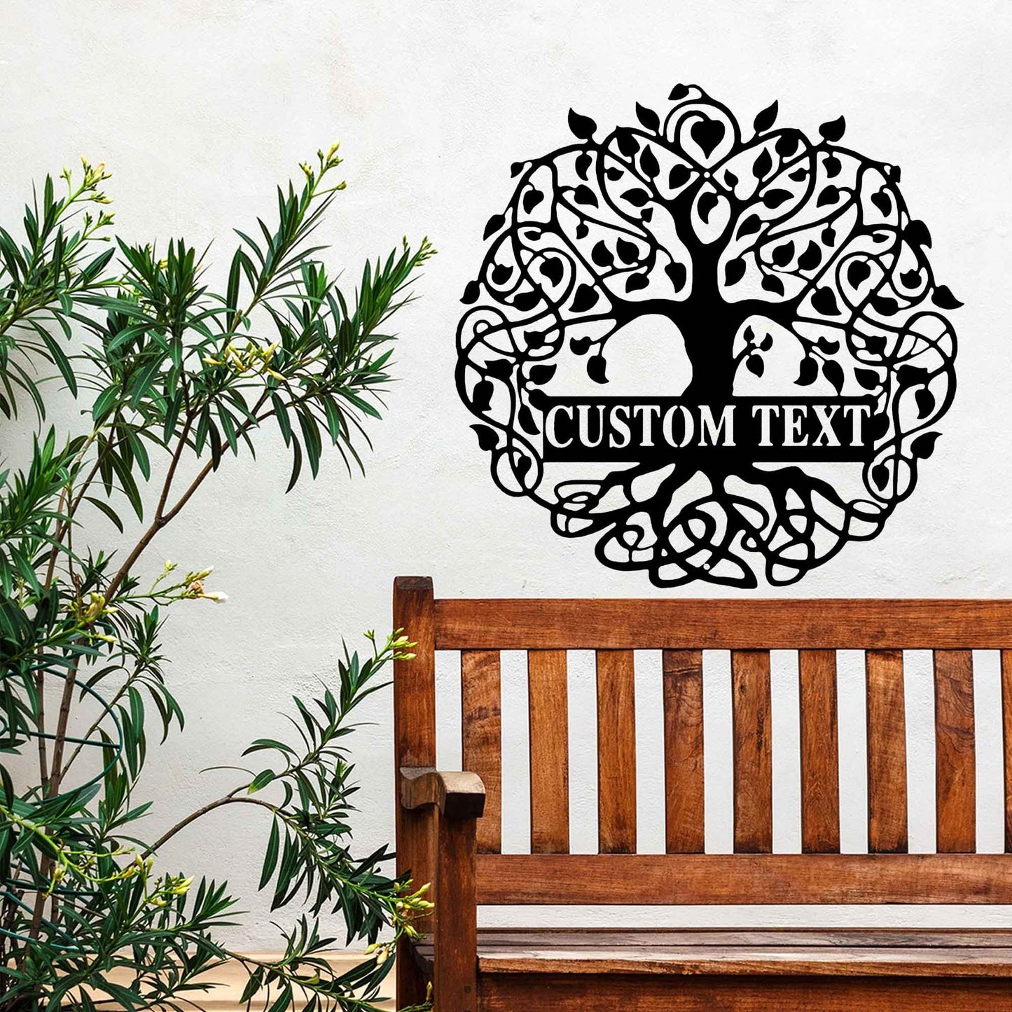 Custom Tree Metal Sign, Custom Wall Art, Multiple Name Wall Decor, Three Name Wall Decor, Custom Tree Metal Address