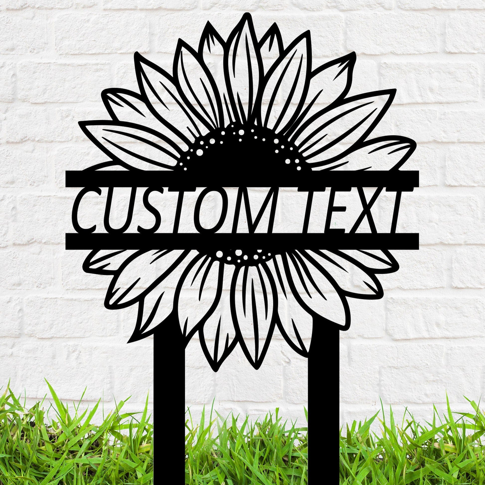 Customizable Metal Sunflower Signs, Garden Stakes Metal, Outdoor Decor, Yard Signs, Home Decorations, Metal Art Decor, Unique Gifts