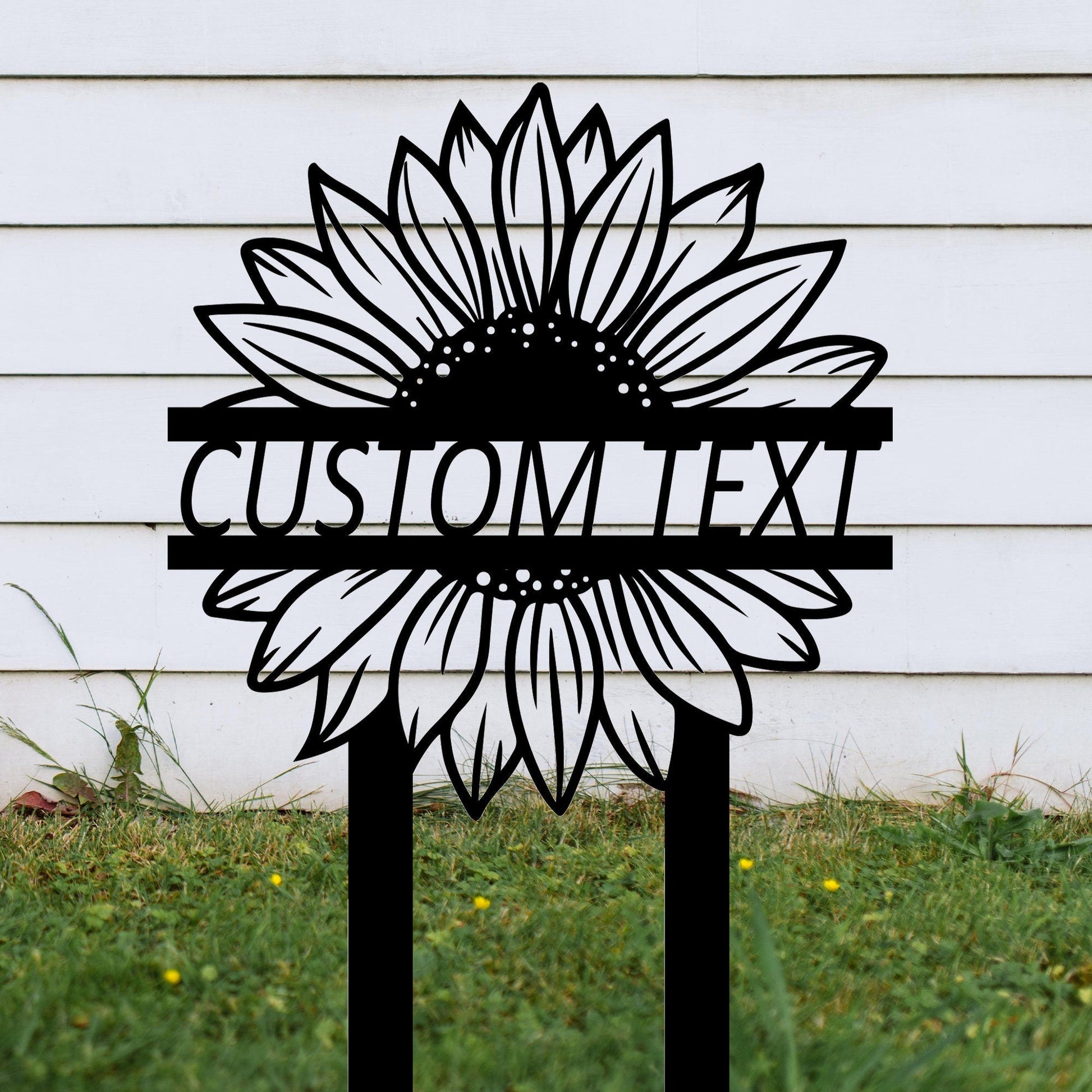 Customizable Metal Sunflower Signs, Garden Stakes Metal, Outdoor Decor, Yard Signs, Home Decorations, Metal Art Decor, Unique Gifts